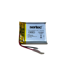 Sertec 582728 3.7V 400 MAh Li-Polymer Pil (Devreli/1.5A)