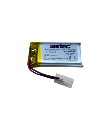 Sertec 602035 3.7V 400mAh Li-Polymer Pil (Devreli/1.5A)