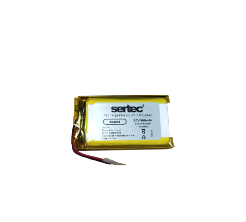Sertec 603048 3.7V 900 MAh Li-Polymer Pil (Devreli/1.5A)