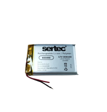 Sertec 603450 3.7V 1200 MAh Li-Polymer Pil (Devreli/1.5A)