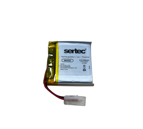 Sertec 663032 3.7V 650mAh Li-Polymer Pil (Devreli/1.5A)