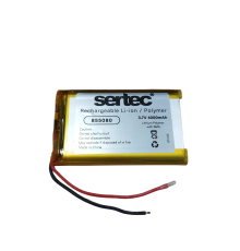 Sertec 855080 3.7V 4000mAh Li-Polymer Pil (Devreli/1.5A)