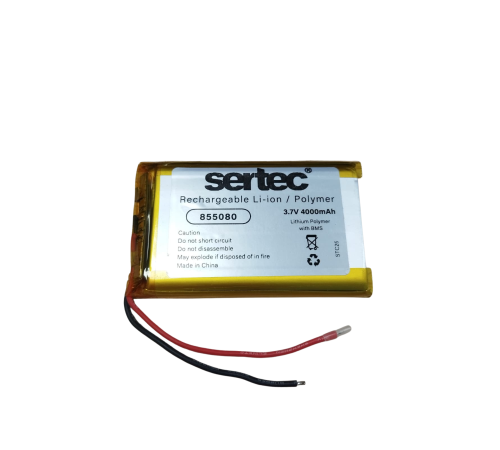 Sertec 855080 3.7V 4000mAh Li-Polymer Pil (Devreli/1.5A)