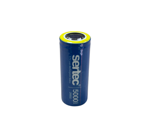 Sertec ICR26650 Li-Ion 3.7V 5000mAh 3C Şarjlı Pil