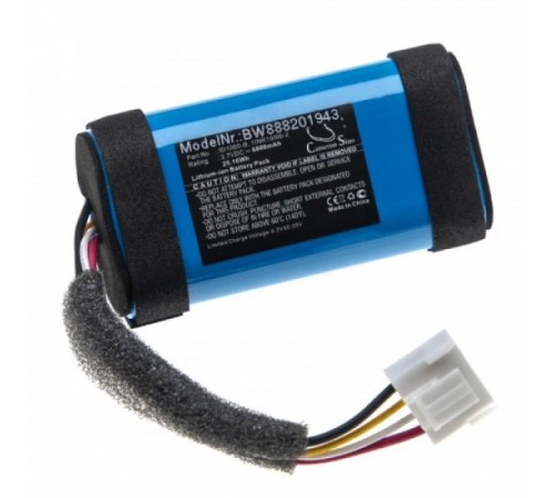 Sertec JBL Flip 5 uyumlu 3.7v 6800 mah Soketli Batarya