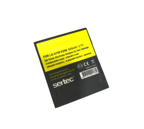 SERTEC - LG-KG99 / LG-A750	Uyumlu Batarya