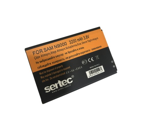 SERTEC - Samsung GALAXY NOTE 3 / N9000 Uyumlu Batarya