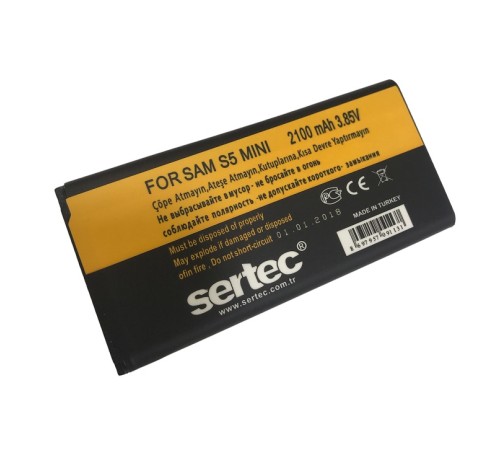 SERTEC - Samsung GALAXY S5 MİNİ-SM-G800F Uyumlu Batarya