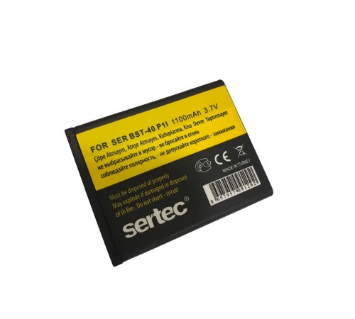 SERTEC - SONY / ERİCSON  SR-BST-40 / P1 I Uyumlu Batarya