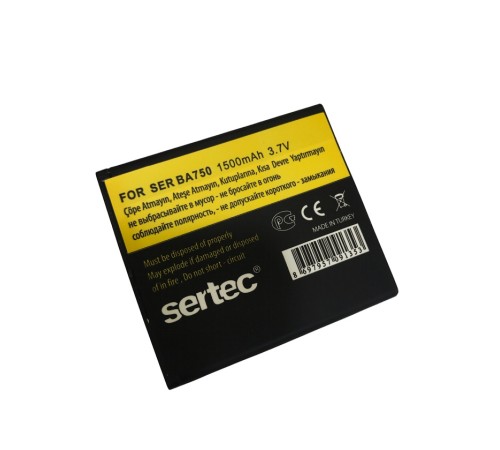 SERTEC - SONY / ERİCSON  SR-BA750 Uyumlu Batarya