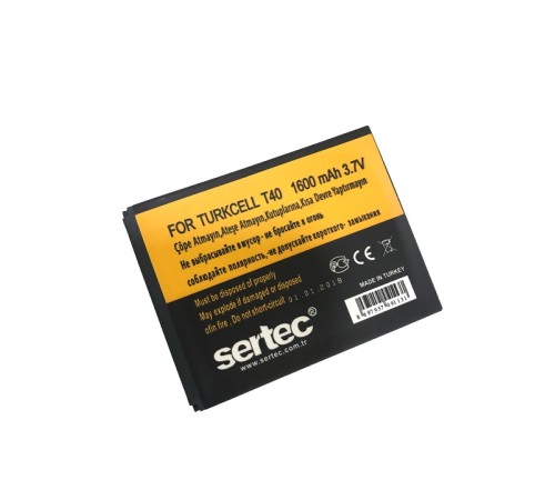 SERTEC - Turkcell T-40 Uyumlu Batarya