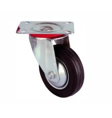 Servis Tekeri - Tablalı Siyah Döner - Çap 150 mm