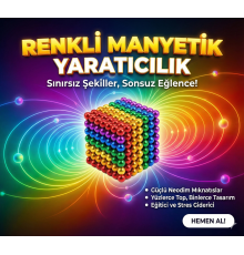 Sihirli Manyetik Toplar Dyum Mıknatıs Küp Bilye 216 Adet Cube Küp Dymium