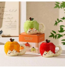 Şımarık Kedi Tasarımlı Seramik Kupa