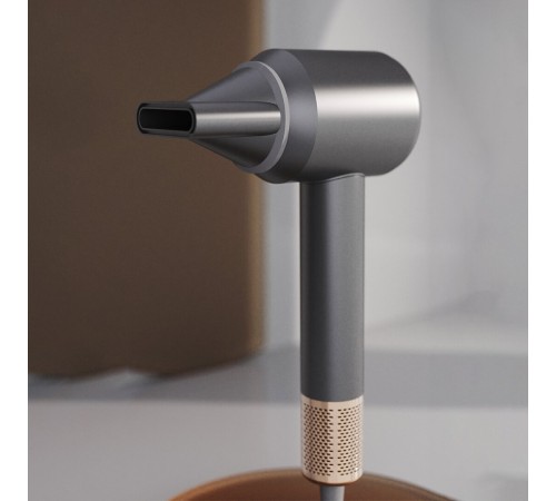 GRİ BLDC TURBO MOTOR SAÇ KURUTMA MAKİNESİ 1500W3-KDM.HIZ4-KDM.ISIAYAR=SICAK-ILIK-HAFİF-SOĞUK SHD-1740