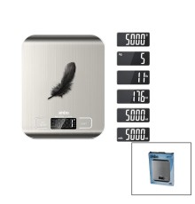 MUTFAK TARTISI TERAZİ İNOX LCD EKRAN 5KG/1GR