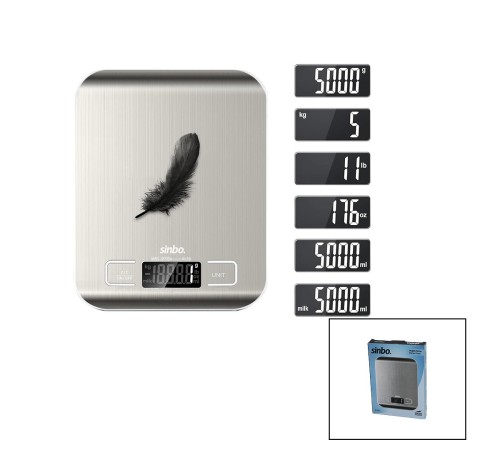 MUTFAK TARTISI TERAZİ İNOX LCD EKRAN 5KG/1GR