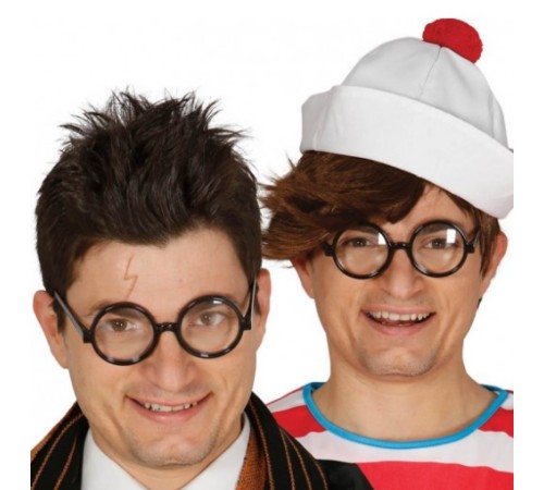 Siyah Çerçeveli Numarasız Camlı Öğrenci Şaka Gözlüğü 1 Adet