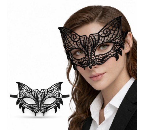 Siyah Dantel Venedik Maskesi Kadın – Zarif Parti & Balo Maskesi 3 No