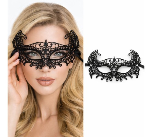 Siyah Dantel Venedik Maskesi Kadın – Zarif Parti & Balo Maskesi 7 No