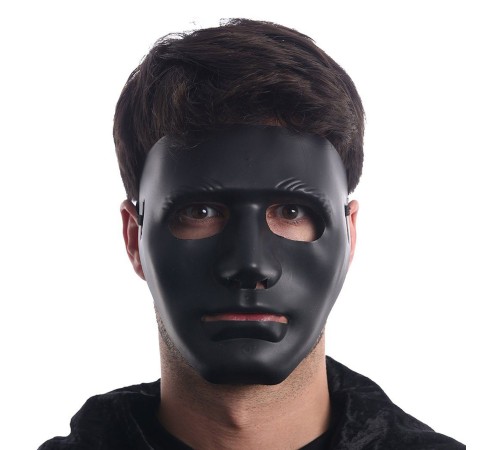 Siyah Renk Hip Hop Anonim Jabbawockeez Dans Maskesi 18x19 cm