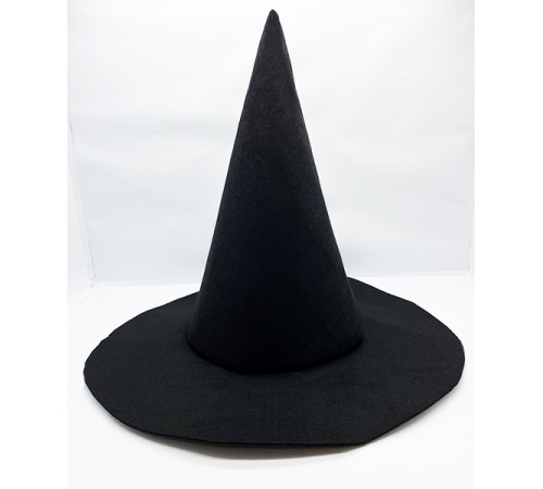 Siyah Renk Keçe Cadı Şapkası 35x38 cm