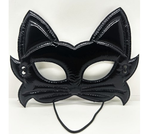 Siyah Renk Kumaş Malzemeden İmal Eva Kedi Maskesi 19x15 cm