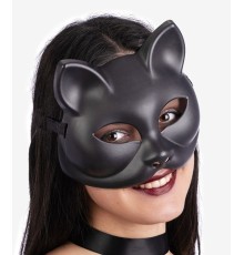 Siyah Renk Lüks Kedi Maskesi 12x13 cm