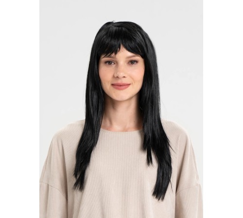 Siyah Renk Uzun Parti Peruğu