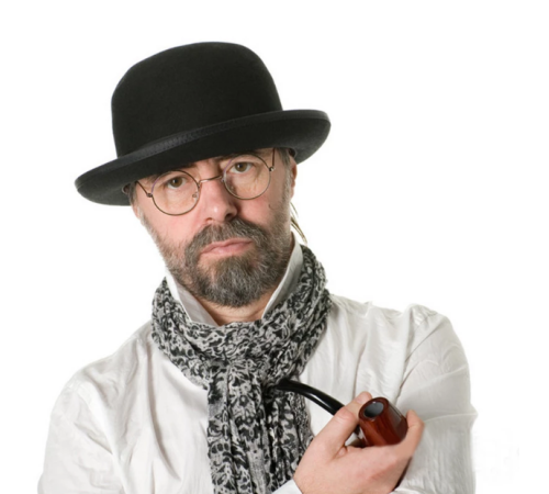 Siyah Renk Yetişkin Boy Retro Bowler Derby Şapkası 58 cm