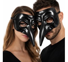 Siyah Uzun Burun Veba Doktoru Maskesi