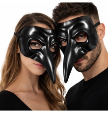 Siyah Uzun Burun Veba Doktoru Maskesi