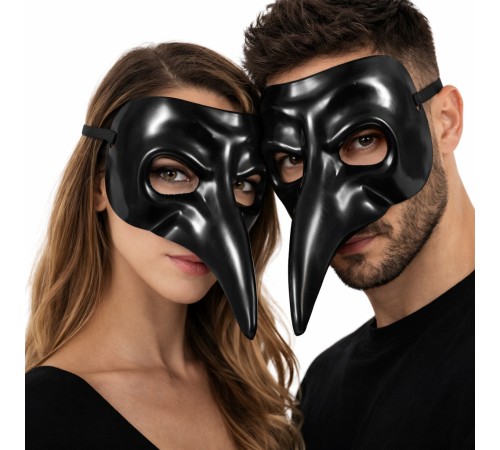 Siyah Uzun Burun Veba Doktoru Maskesi