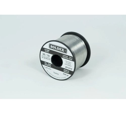 Soldex 30-70 Lehim Teli 500 Gr 1,6 mm