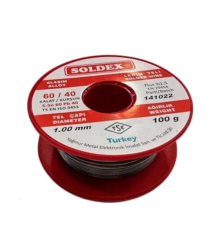 Soldex 60/40 Lehim Teli 100 gr 1,00 mm (Sn:60 / Pb:40)