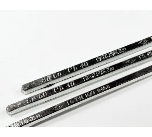 Soldex Çubuk Lehim 60-40, 1 kg, Sn:60 / Pb:40