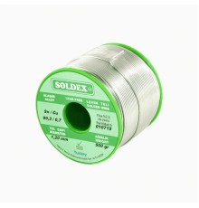 Soldex Sn: 99.3 - Cu: 0.7, 500 Gr, 0.75 mm -  Kurşunsuz, Gümüşsüz Lehim Teli