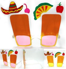 Sombrero Hawaii Fiesta Meyve Figürlü Yaza Merhaba Gözlük