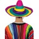 Sombrero Meksika Şapkası Renkli Örme Hasır Yetişkin Boy