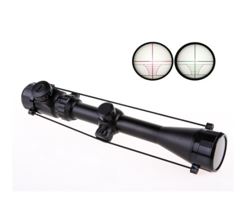 3-9x40 Zoomlu Çıft Işıklı Av Tüfeği Dürbünü Montaj Kelepçeli