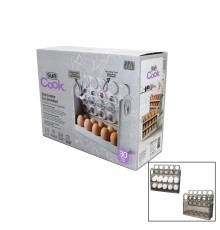 30 HAZNELİ BUZDOLABI YUMURTA ORGANİZERİ YAYLI KATLANIR RAF ZAMAN KAYIT FONKSİYONU