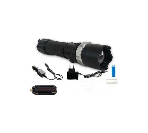 Swat Profesyonel Şarjlı El Feneri Ledli+flashlight+zoom Özellikli 6 Parça Full Set