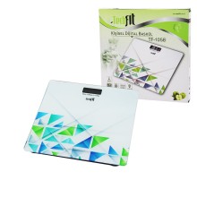 DESENLİ CAM TEMPERLİ DİJİTAL BASKÜL TERAZİ 180KG/100GRLCD EKRAN - SENSÖR