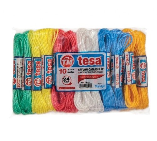 Temsan 10 Metre Naylon Çamaşır İpi 24'lü