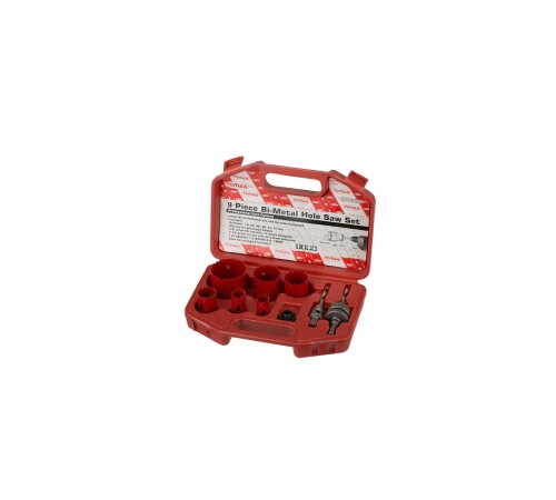 Tomax Bi-Metal Panç Takımı - 13`lü set (19-64 mm), Ahşap İçin, Çantalı