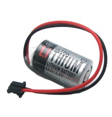 TOSHIBA ER3V 3.6V 1/2AA Size Lithium Pil - Siyah Soket