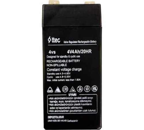 TTEC 4V 4 AH Kuru Bakımsız Akü