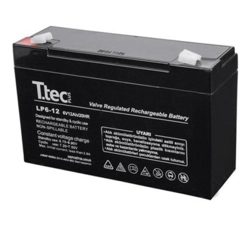 TTEC 6V 12 AH Kuru Bakımsız Akü