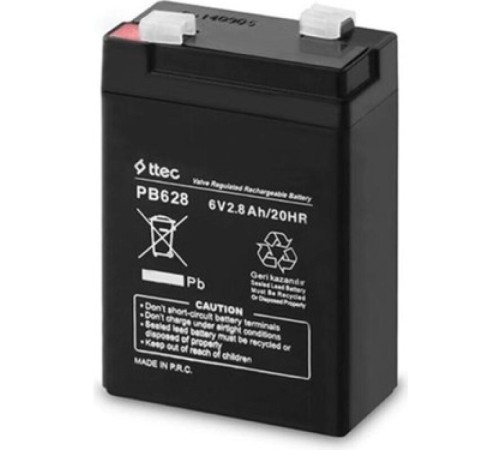 TTEC 6V 2.8 AH Kuru Bakımsız Akü