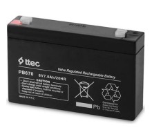 TTEC 6V 7 AH Kuru Bakımsız Akü